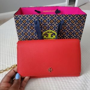 Tory burch Robinson chain wallet